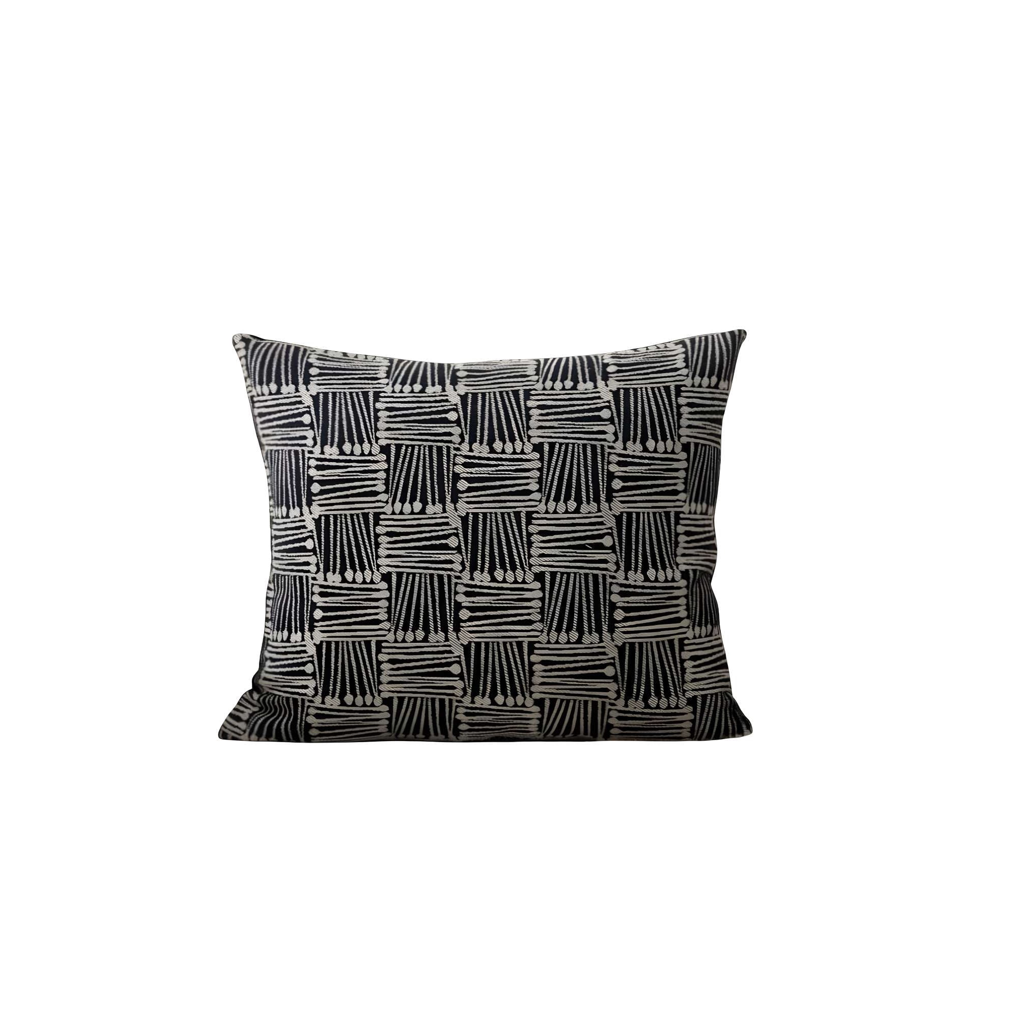 Genérico - Pack De 4 Fundas De Cojin Cuadros Negro