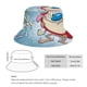 thumbnail image 2 of Ren y Stimpy Sombrero bucket para adultos, gorra de protección solar, sombrero de pescador plegable para viajes al aire libre, pesca y actividades de verano, 2 of 6