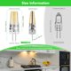 thumbnail image 2 of Bombilla LED BUBO G4 de 2 W, 30 W, equivalente a 3000 K, luz blanca cálida, 250 lm, 12 V, 2 of 7