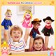 thumbnail image 5 of Marionetas de mano ZJoey 30 cm, paquete de 6, peluches para juego de roles, 5 of 7