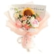 thumbnail image 4 of Ramo De Flores De Ganchillo Ya Hecho Para Aniversario, Regalo Del Día De San Valentín, Café, Flor Rosa, 4 of 5