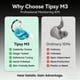 thumbnail image 4 of Auriculares TipsyAuthen M3 IEM 2BA+1DD Drivers IPX5, 4 of 8