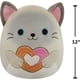 thumbnail image 4 of Peluche Squishmallows Felton, gato siamés, 30 cm, San Valentín, 4 of 9