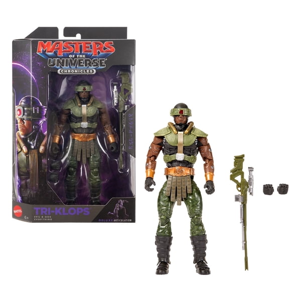MOTU Figura Acción Tri Klops Villano Escala 1:12