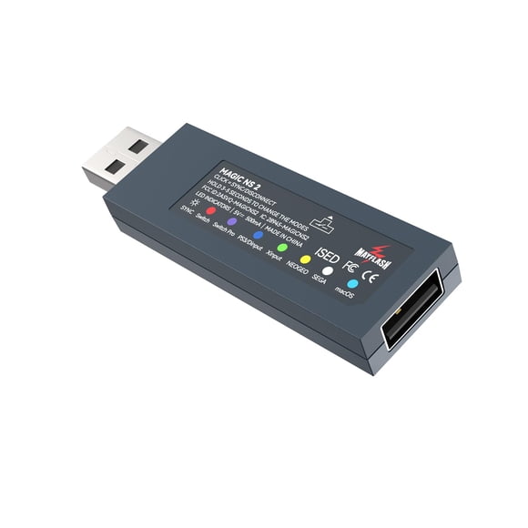 Adaptador USB Bluetooth inalámbrico MAYFLASH Magic NS 2 para Switch/Switch 2, Steam Deck, Windows, Raspberry Pi, Xbox Series X y S, mando PS5