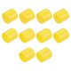 thumbnail image 1 of 10 piezas de tapas de goma 29mm(1 1/8") ID tapa redonda de vinilo protector de rosca de tornillo amarillo, 1 of 4