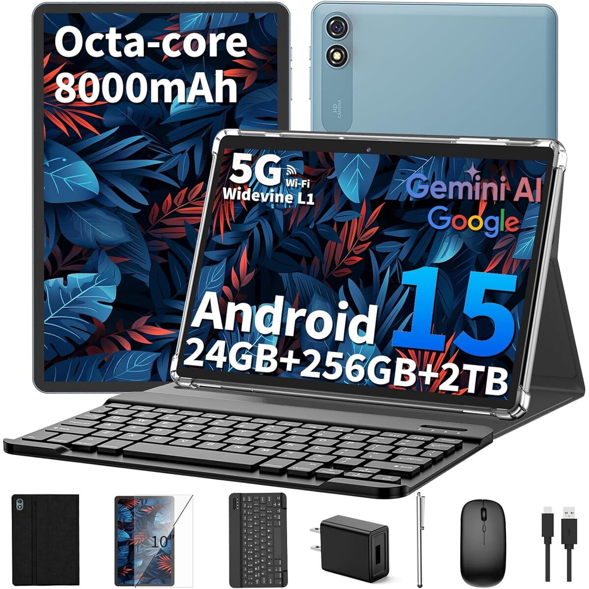 Tablet Relndoo Android 15 10.1 24gb 256gb Octacore Teclado