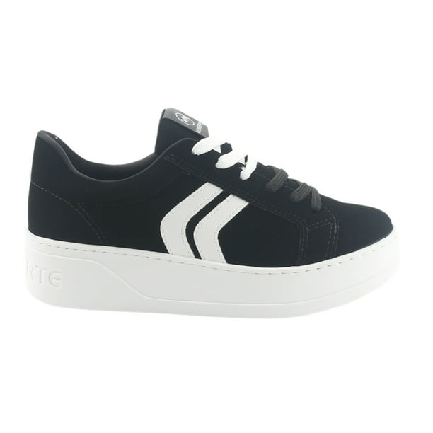 Zapatilla Via Marte Mujer 023-011-01 Negro Casual