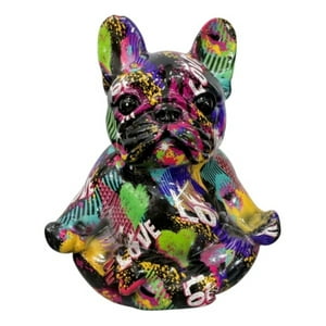 Genérico - Estatua Bulldog Zen Graffiti Urbano Adorno Estilo Pop Jhn