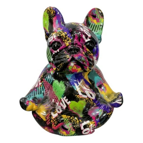 Estatua Bulldog Zen Graffiti Urbano Adorno Estilo Pop Jhn