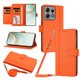 thumbnail image 1 of Funda Billetera de Cuero Sintético para Motorola Edge 50 Pro 5G, Naranja, 1 of 6