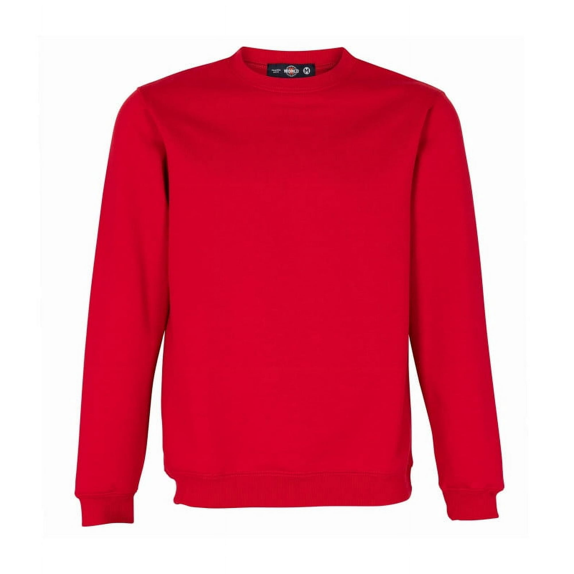 T-world - Polerón Basic 65% Algodón Manga Larga Unisex Rojo