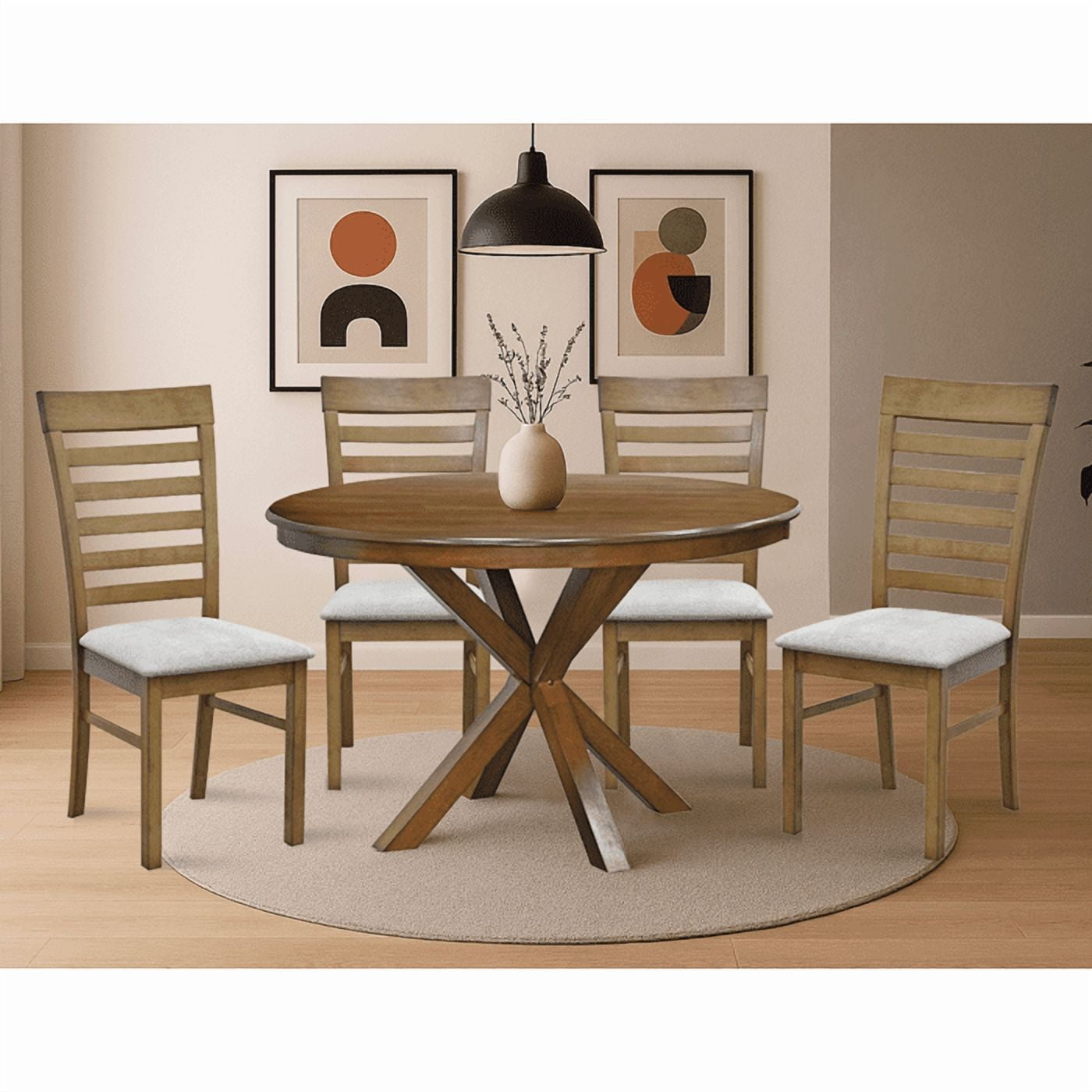 Muebles Santa Ana - Juego Comedor Morelos 4 Sillas Focus R.a.