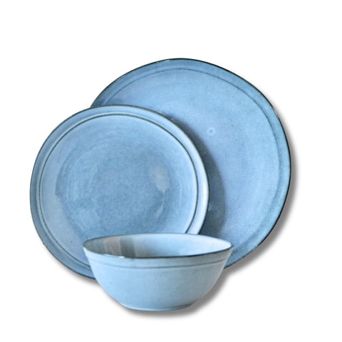 Decoexpress - Juego De Loza 18 Piezas Vajilla Cerámica Capri