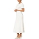thumbnail image 4 of INSPIRE CHIC Vestido de cóctel para mujer con bordado floral, cuello redondo, cola de pez, vestido formal de noche, talla L, blanco, 4 of 5