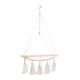 thumbnail image 2 of Estante de macramé para colgar en la pared, decoración bohemia, duradero para dormitorio, baño, pared interior, accesorio versátil, fácil de instalar,, 2 of 5