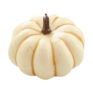 Magideal - Calabaza Artificial Mini Calabazas De Simulación Accesorios De Fotografía Calabaza De Cosecha Decorativa De Vegetales Falsos Para Manualidades De Alambre Dorado De 65X9Cm.