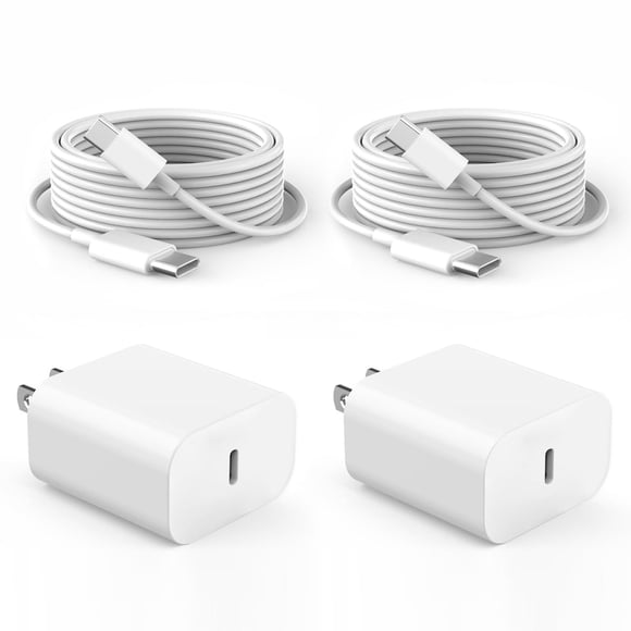 Cargador USB‑C Aszbmydz 20 W (2 unidades) con cable de 1,8 m
