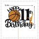 thumbnail image 2 of Topper de pastel de baloncesto Crseniny para 11.º cumpleaños, 2 of 7