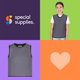 thumbnail image 5 of Chaleco de compresión sensorial Special Supplies Deep Pressure Grey, 5 of 8