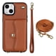 thumbnail image 1 of Crossbody PU Leather Wallet Case For IPhone 14 13 12 Mini 11 Pro X XS Max XR 8 7 SE 2020 2022 Card Slots Magnetic Lanyard Phone Cover, 1 of 3