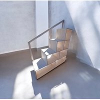 Myr - Escalera Con Cajones Libres Tono Blanco