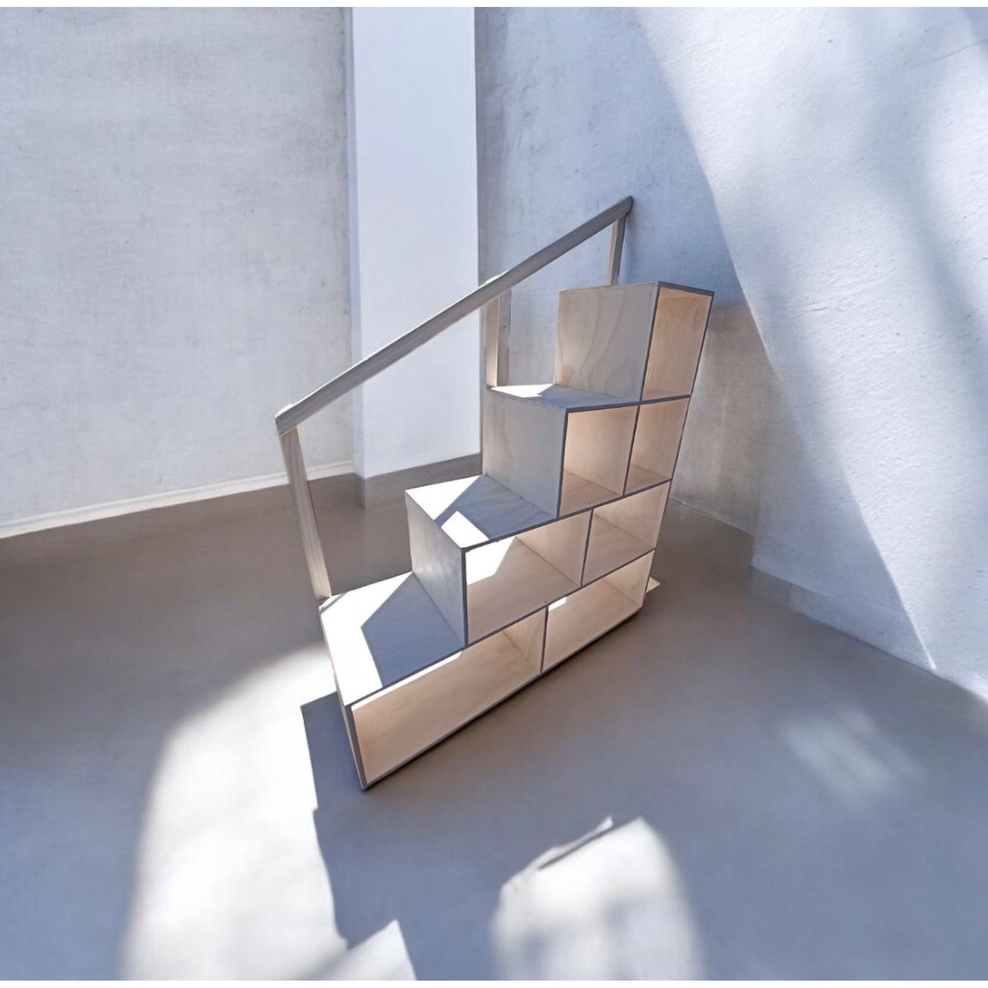 Myr - Escalera Con Cajones Libres Tono Blanco