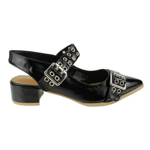 Zapato Agua De Coco Hebillas Negro