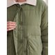 thumbnail image 5 of INSPIRE CHIC Chaqueta Acolchada de Pana para Mujer con Bloque de Color, Cuello con Solapa y Bolsillos, Talla X Grande Verde, 5 of 6