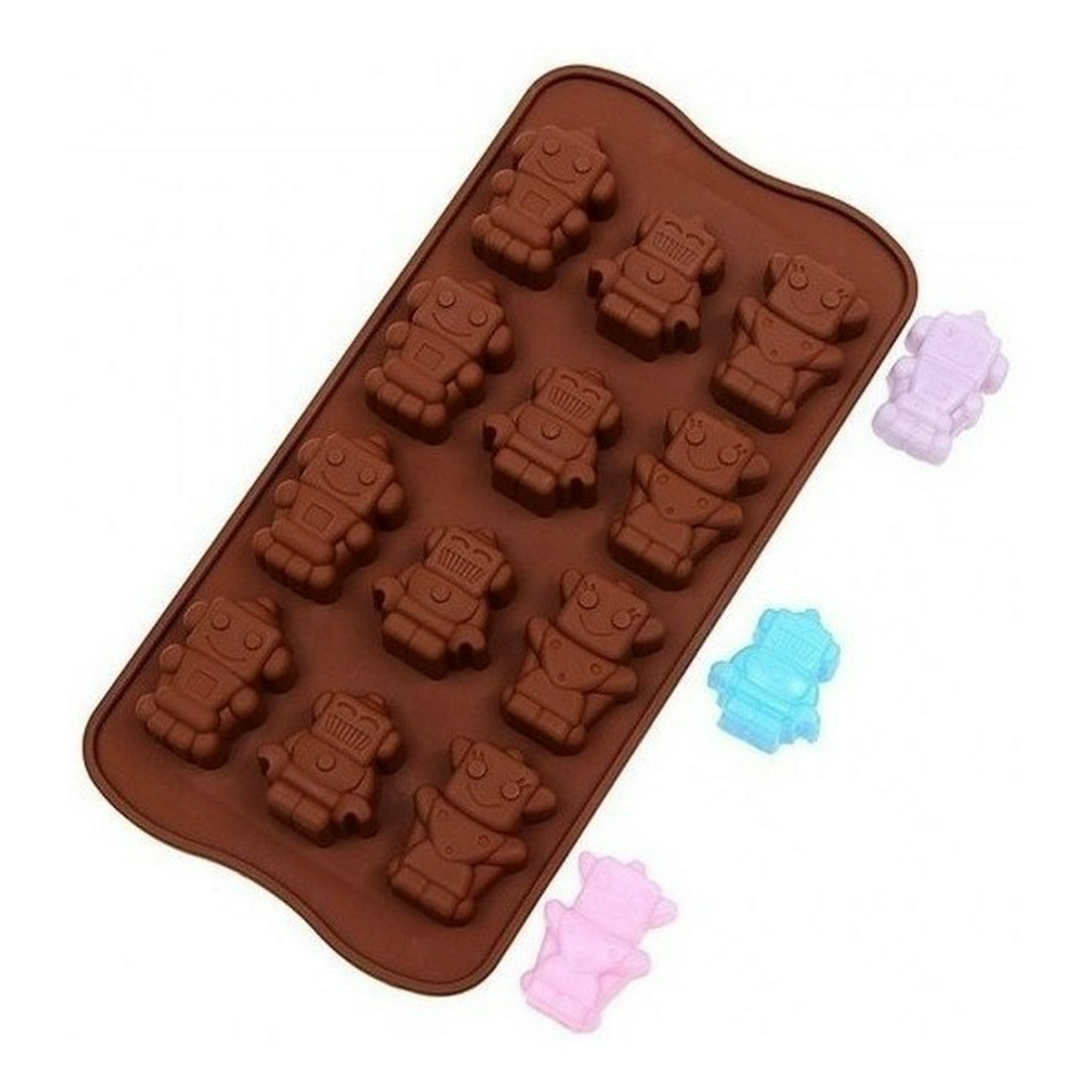 Genérico - Moldes De Chocolate Robots Moldes Chocolate Silicona Robot