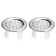 thumbnail image 1 of Uxcell 2 Paquete de Anillos de Cubierta de Desbordamiento de Fregadero Inserto de Agujero Redondo de Metal, Plata, 1 of 5
