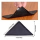 thumbnail image 2 of Sujetadores Antideslizantes Alfombra Reutilizables 4pcs Negro Antideslizante Triangular, 2 of 7