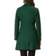 thumbnail image 3 of INSPIRE CHIC Abrigos de Mujer Abrigo Largo de Invierno con Botones Individuales M Verde, 3 of 6