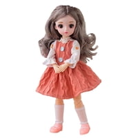 Bothyi - 1/6 Muñeca Bjd Con Ropa Zapatos Maquillaje Niños Naranja