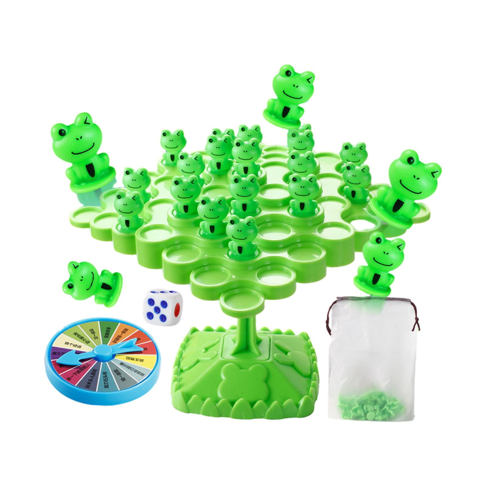 Bothyi - Juego De Rana Arbórea Equilibrada, Dados, Rana, Equilibrio, Juguete Para Contar Para Niños De 3 A 5 Años, Color Verde