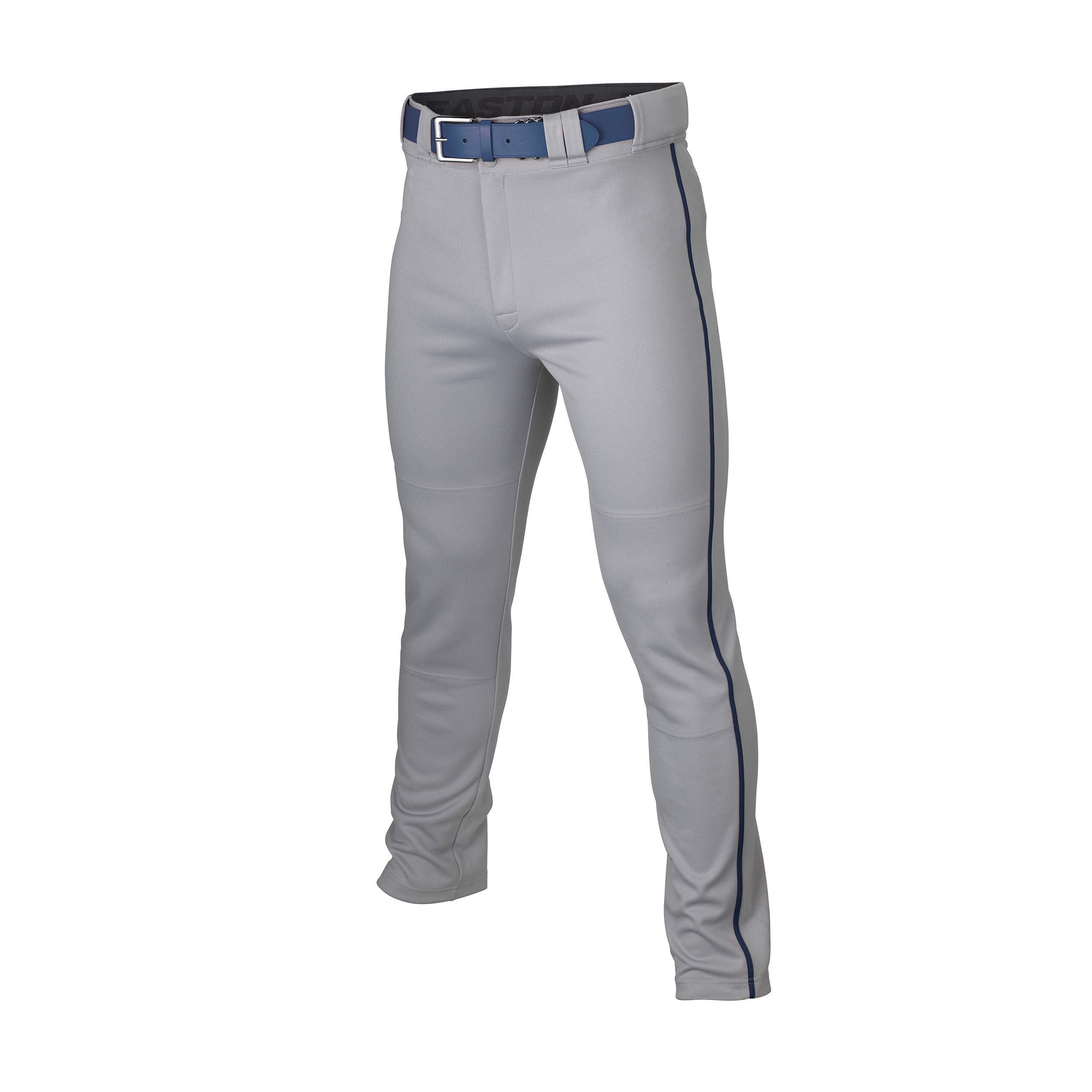 Pantalones De Béisbol Easton Rival+ Con Ribetes Gris/azul Marino Para Adultos, Talla Xxl
