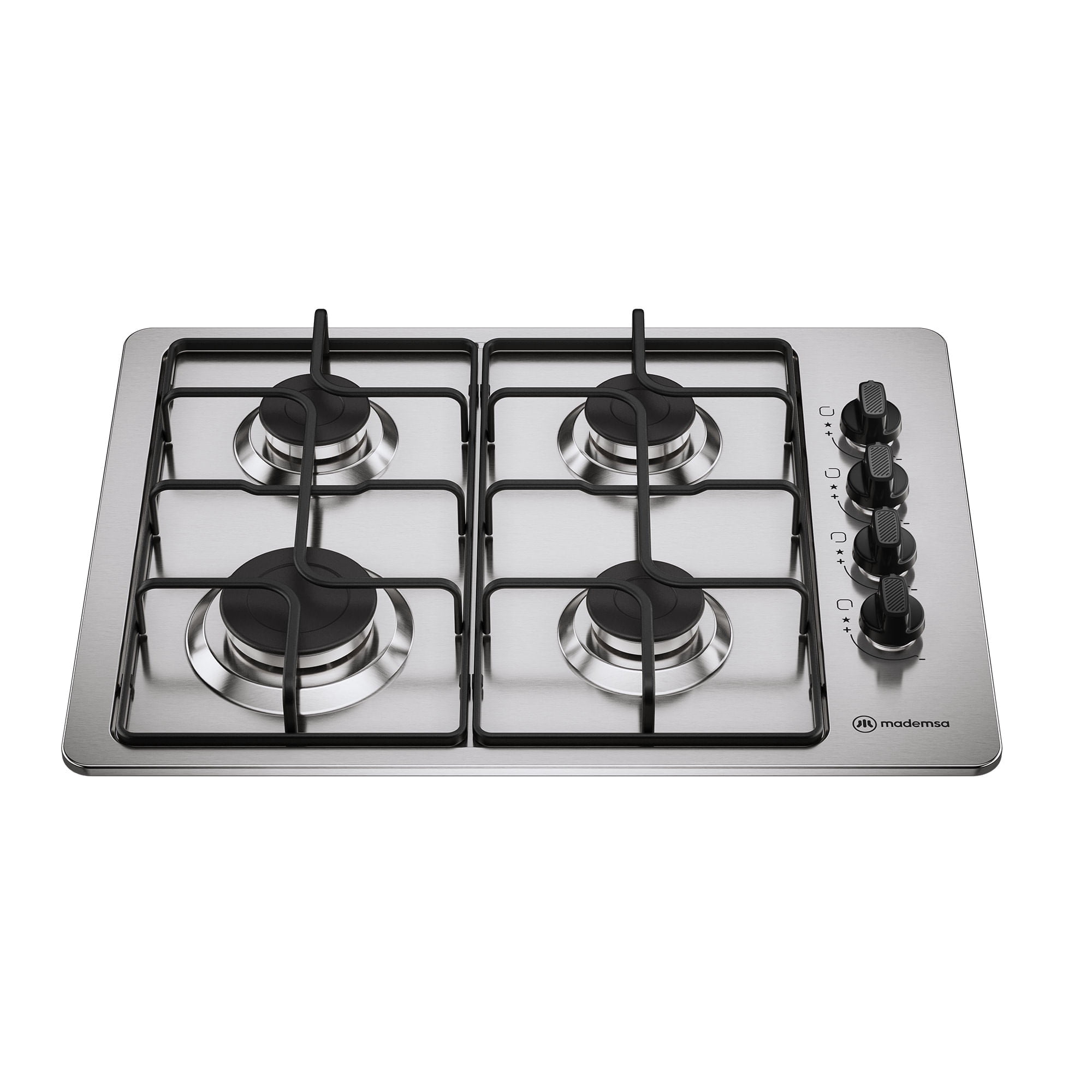 Mademsa - Encimera A Gas 4 Platos Encendido Automático Km4gx Inox