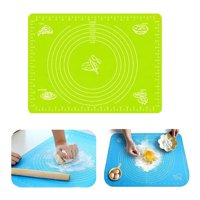 Genérico - Lámina Silicona Amasar Bizcocho Pizza Pan Fondant 50X40 Cm