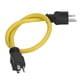 thumbnail image 5 of Cable de extensión de alimentación de 12 AWG con protección de goma de PVC, conductor de latón, cable de extensión de 5 15P a 5 15P, enchufe estadounidense, CA 125 V, 15 A., 5 of 8