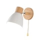 thumbnail image 4 of Aplique de luz de lámpara de pared Simple con interruptor de cable de tracción, accesorio de iluminación creativo para cocina, lectura, sala , Blanco, 4 of 5