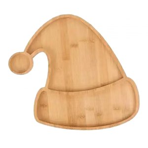 Bothyi - Plato Decorativo Navideño, Decoración Navideña, Bandeja De Madera Para Servir, Adornos, Sombrero