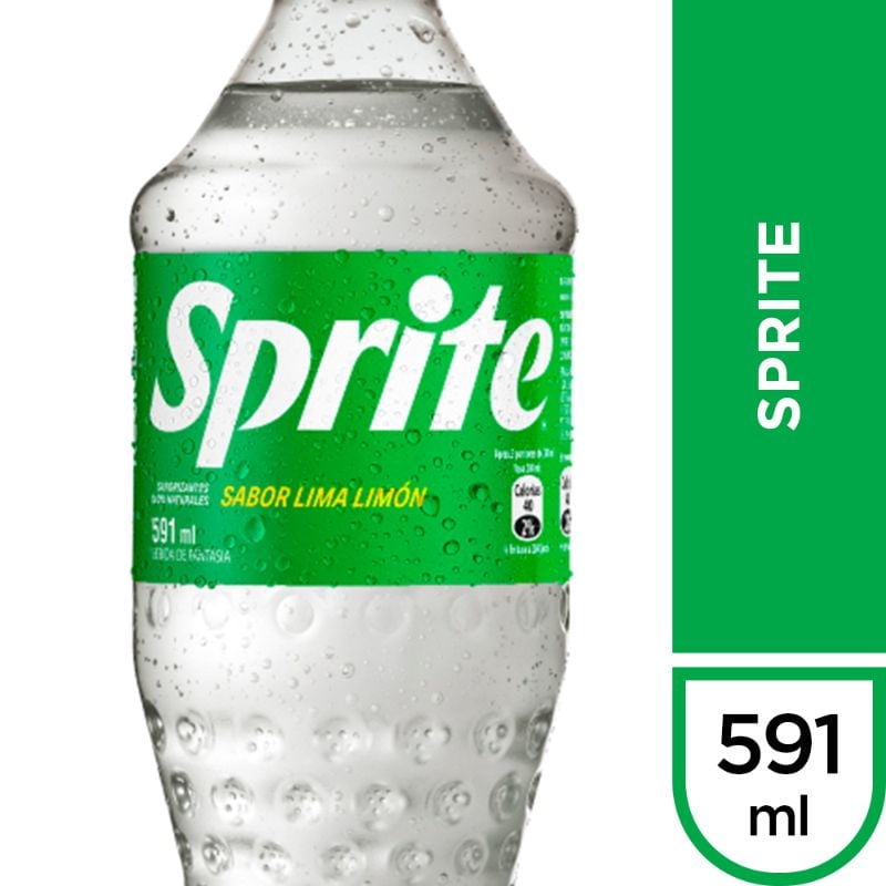 Bebida Sabor Original Limón Botella. 591 ml Sprite