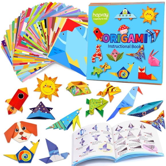 Kit de origami hapray Kit de origami para niños de 5 a 8 a 12 años con libro