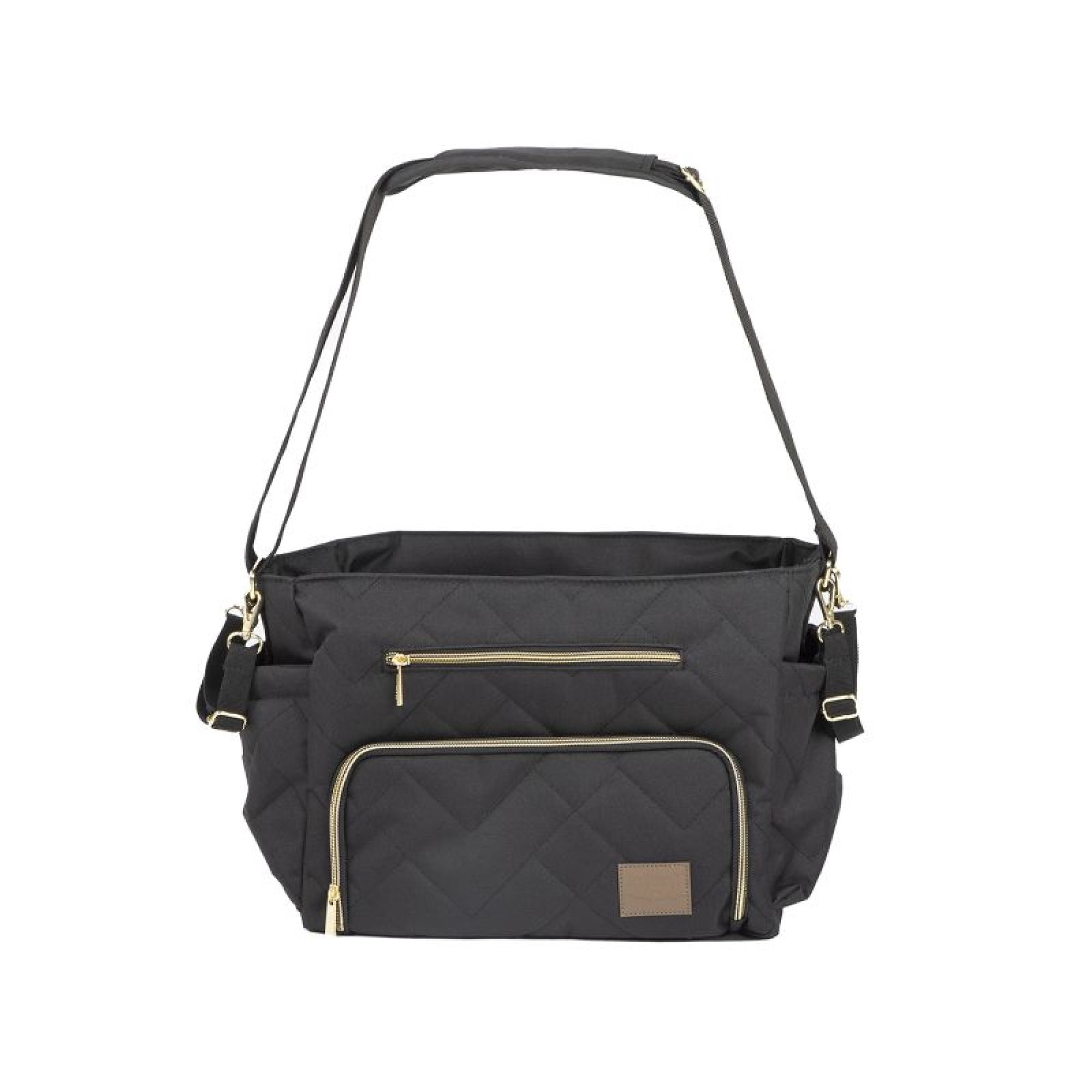 Bolso de hombro Motto Gold Negro