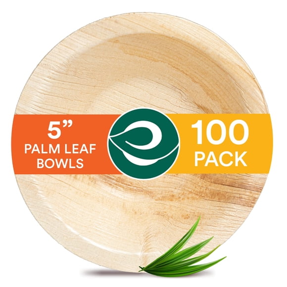 Cuencos desechables con hojas de palma ECO SOUL, 150 ml, paquete de 100