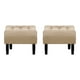 thumbnail image 1 of Set Pouf Wood 1c Felpa 00 Beige, 1 of 5