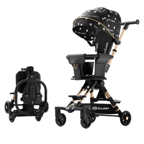 Coche De Paseo Últra Compacto Lubabycas Negro