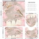 thumbnail image 3 of 1/3pcs Modern Pink Ghost Shower Curtain Set with Non-Slip Backing and U-Shaped Toilet Mat - Soft Microfiber Bathroom Decor for Home, 3 of 4