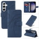 thumbnail image 1 of Funda tipo cartera con tapa para Samsung Galaxy S25 Plus con tarjetero, soporte y cubierta magnética Azul, 1 of 6