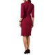 thumbnail image 3 of INSPIRE CHIC Vestidos de Trabajo para Mujeres Manga 3/4 Cuello en V Vestido Ajustado de Oficina de Negocios 2026 S Rojo Vino, 3 of 6